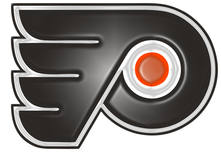 Philadelphia Flyers Plastic Effect Logo iron on paper